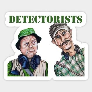 My Illustration of Metal Detectorists Lance and Andy Sticker